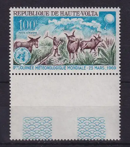 Obervolta Burkina Faso 1969 Welttag der Meteorologie Mi.-Nr. 258 postfrisch **