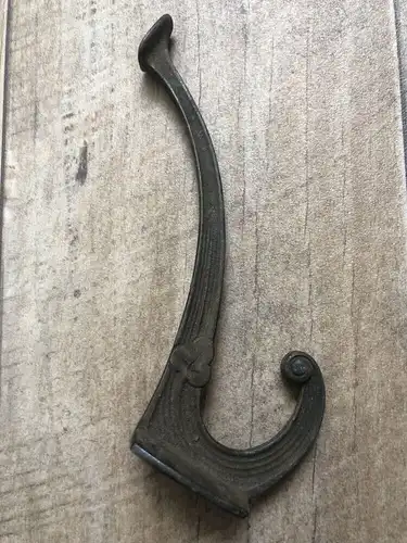 Wandhaken Deko Antik Messing Kleiderhaken alt 17,5 cm