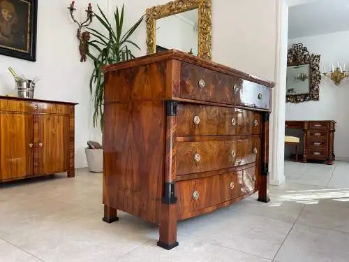 altrestaurierte Biedermeier Schreibkommode B1356