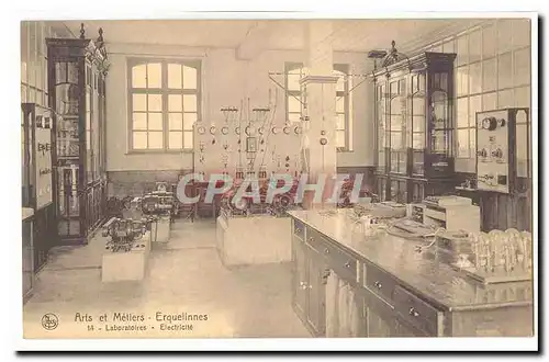 Arts et Metiers Cartes postales Erquelines (Belgique) Laboratoires Electricite