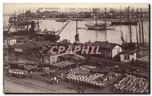 Bordeaux - La Rade - Vue sur la Bastide - tonneau - Cartes postales