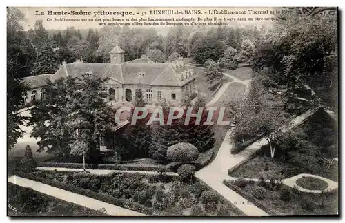 Luxeuil les Bains Cartes postales L&#39etablissement thermal et le parc