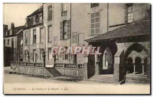 Luxeuil Cartes postales Le cloitre et la mairie