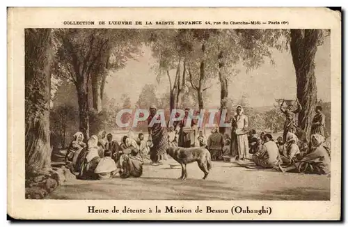 Collection de l&#39oeuvre de la Sainte Enfance Heure de detente a la mission de Bessou (Oubanghi Moy