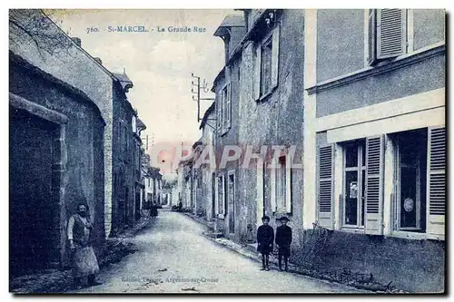 St Marcel Cartes postales La grande rue