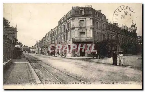 Chateauroux Cartes postales Rue Bourdillon et rue de la gare