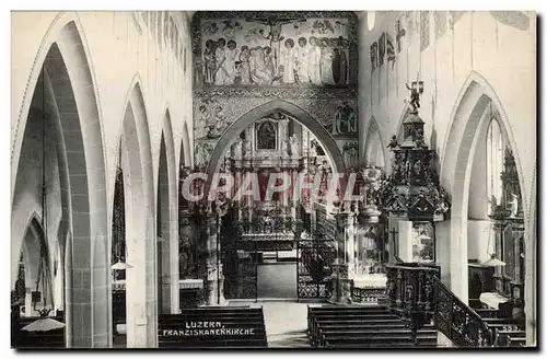 Suisse Luzern Cartes postales Franziskankirche