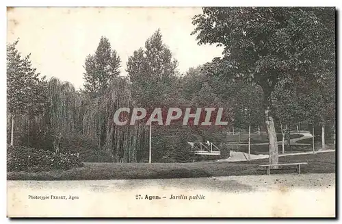 Agen Cartes postales Jardin public