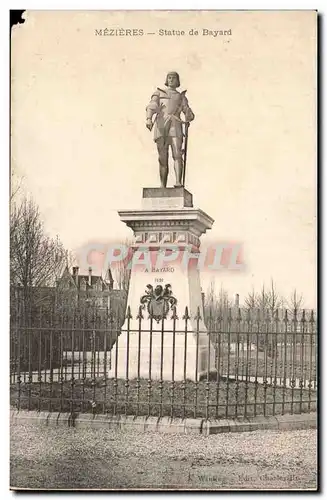 Cartes postales Mezieres Statue de Bayard