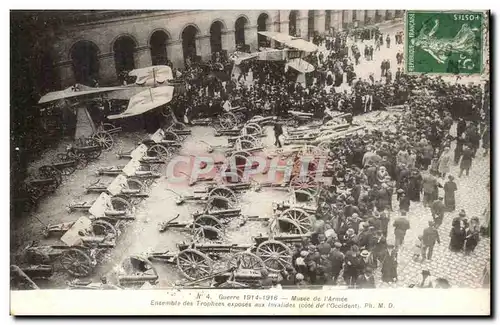 Paris Cartes postales Guerre 1914 1918 Musee de l&#39armee Ensemble des troupes exposes aux Invalides (avion)