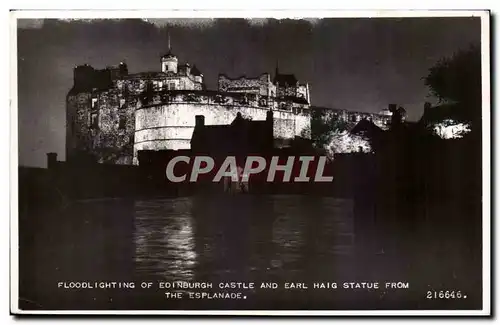 Grande Bretagne Great Britain Floodlighting of Edinburgh Castle Ecosse Scotland