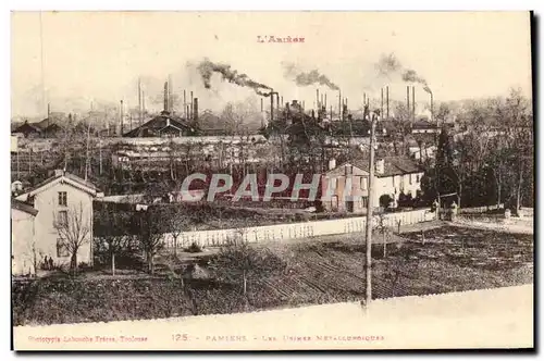 Pamiers Cartes postales Les usines metallurgiques