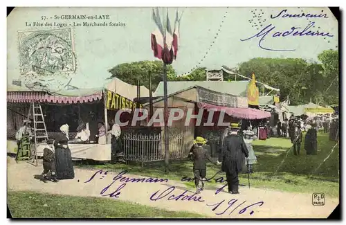 Cartes postales Saint Germain en Laye La fete des loges Les marchands forains