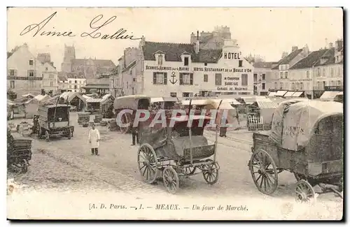 Cartes postales Meaux Un jour de marche TOP