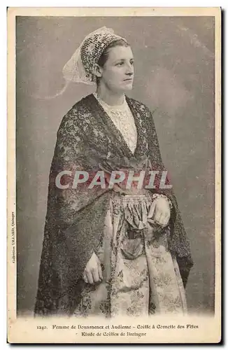 Cartes postales Femme de Douarnenez et Audierne Coiffe a cornette des fetes ETude de coiffes de Bretagne (folklo
