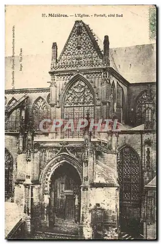 Mezieres - L&#39Eglise Portail Cote Sud -- Cartes postales