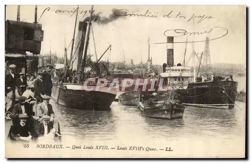 Bordeaux - Quai Louis XVIII - Cartes postales