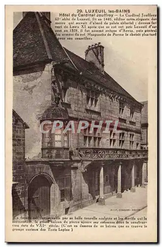 Luxeuil Les Bains - Hotel du Cardinal Jouffroy - Cartes postales