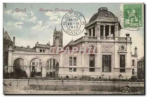 Cartes postales Belgique Gand Banque nationale