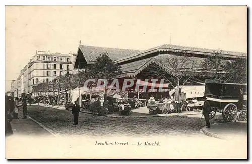 Levallois Perret Cartes postales le marche TOP