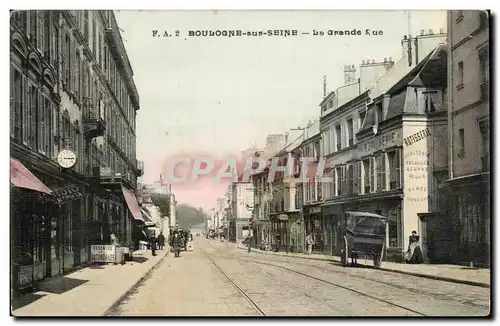 Boulogne sur Seine Cartes postales La grande rue