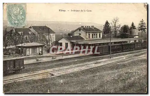 Vitrey - Interieur de la Gare - Cartes postales