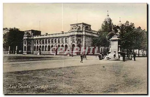 Grande Bretagne Great BRitain Cartes postales Law courts CArdiff