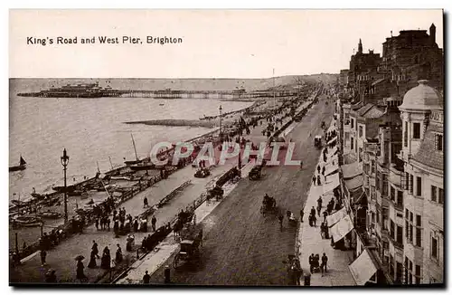 Great Britain Cartes postales King&#39s road and West Pier Brigthon