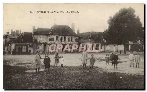 Saint flovier Cartes postales Place des Tilleuls