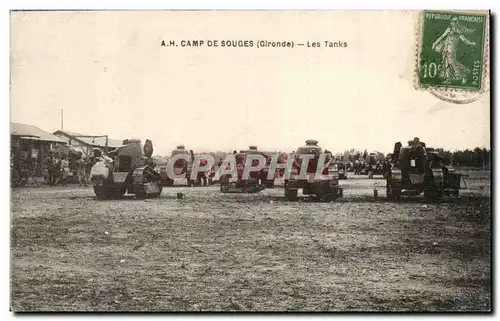 Camp militaire de Souges Cartes postales Les tanks