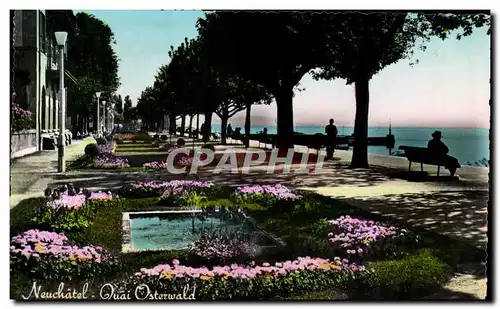 Cartes postales Suisse Neuchatel Quai Osterwald