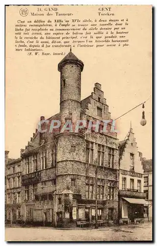 Cartes postales Belgique Gand Maison des tanneurs