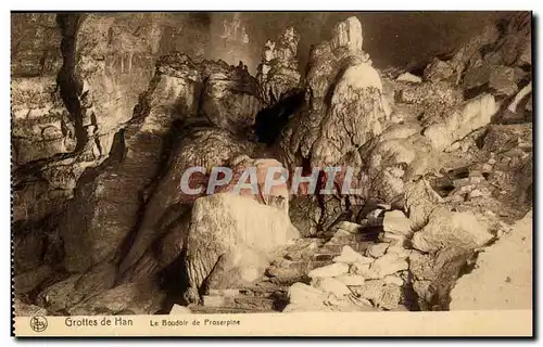 Cartes postales Belgique Grottes de Han Le boudoir de Proserpine