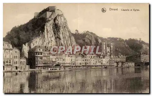 Cartes postales Dinant La citadelle et l&#39eglise