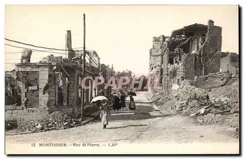 Cartes postales Montdidier Rue St Pierre