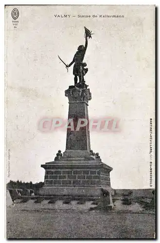 Cartes postales Valmy Statue de Kellermann