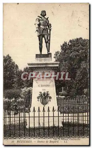 Cartes postales Mezieres Statue de Bayard