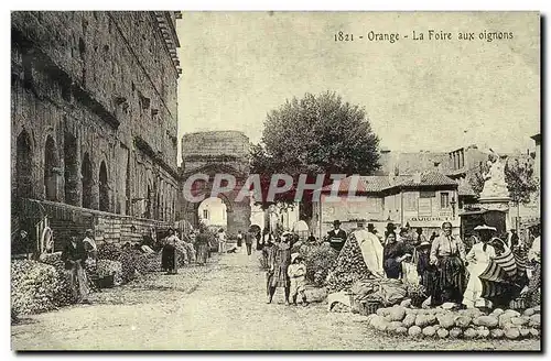 REPRODUCTION Orange La foire aux ognons Marche