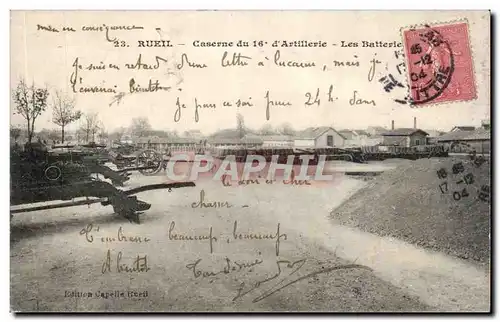 Cartes postales Rueil Caserne du 16eme d&#39artillerie Les batteries