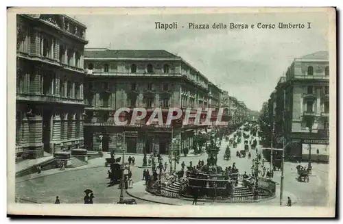 Italia - Italie - Italy - Napoli - Naples - Piazza della Borsa - Cartes postales