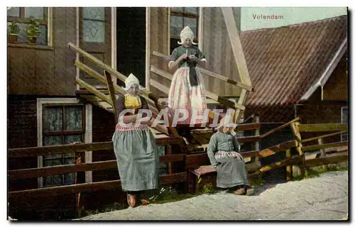 Nederland - Holland - Pays Bas - Volendam - kind - meid - Folklore - Costumes - Cartes postales