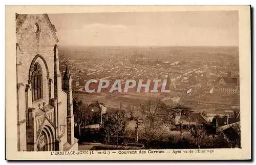 Cartes postales L&#39ermitage Agen Couvent des carmes Agen vu de l&#39ermitage