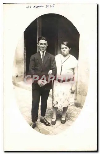 CARTE PHOTO Fantaisie - Couple - 1926 - Cartes postales