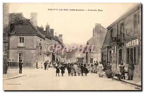 Cartes postales Neuvy le Roi Grande rue