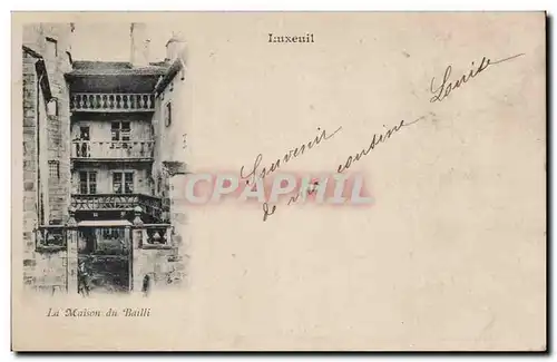 Cartes postales Luxeuil La maison du Bailli