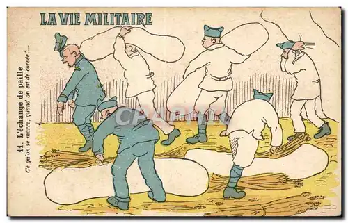 Militaria - Humour - Humoristiques - Illustration - Cartes postales