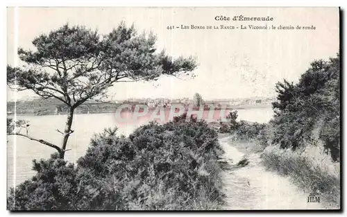 Cartes postales Cote d Emeraude Les Bords De La Rance La Vicomte le chemin de ronde