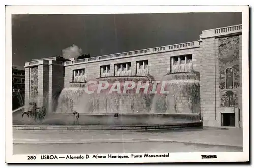 Cartes postales Lisboa Alameda Afonso Henriques Fonte Monumental Portugal