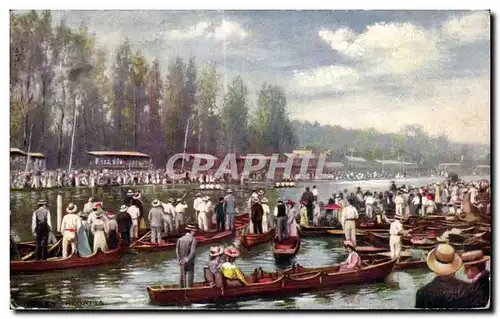 Cartes postales Argatta Course de bateaux