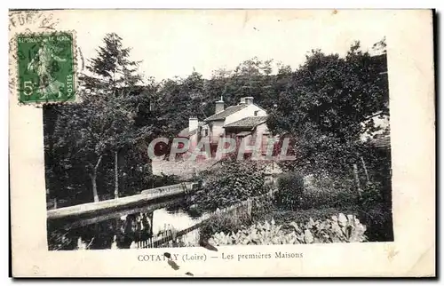 Cartes postales Cotatay (loire) les premieres Maisons